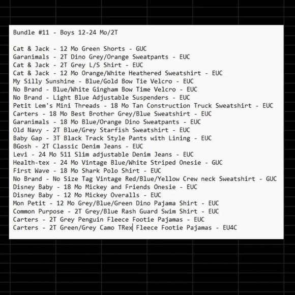 Boys 23-Piece Clothing Bundle 12-24 Mo Fall/Winter Outfits Multicolor - Picture 2 of 10